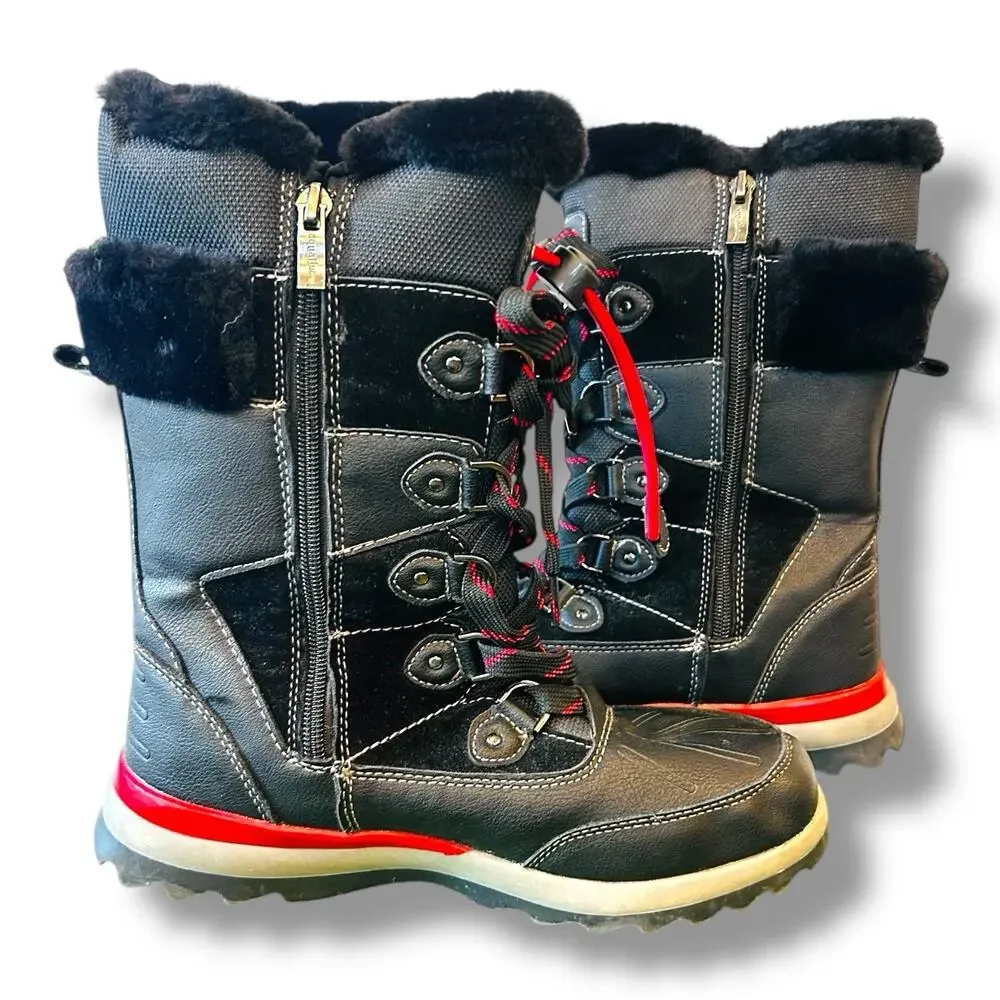 Aquatherm by Santana Canada Sz 8 Kirima Faux Fur Lined‎ Waterproof Tall Boot
